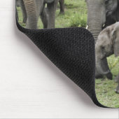 kudde van Afrikaanse olifanten Muismat (Hoek)