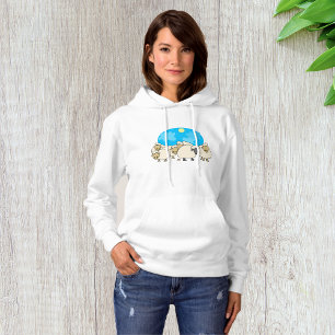 kudde van schapen- en geitenhoed hoodie