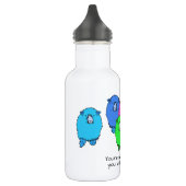 Kudde van schattige cartoon stijl schapen geperson waterfles (Links)