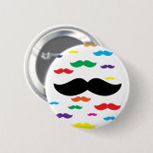 kudde van snor RAINBOW Ronde Button 5,7 Cm (Voorkant /achterkant)