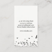 Kudde Vogels | Cameralenzen Visitekaartje (Achterkant)