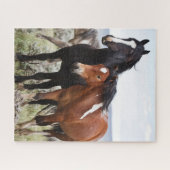 Kudde wilde paarden legpuzzel (Horizontaal)
