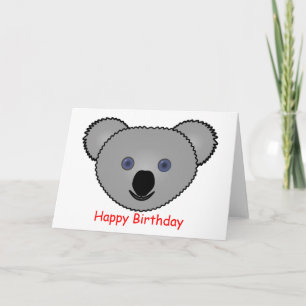 Kuddly Koala Verjaardag Kaart