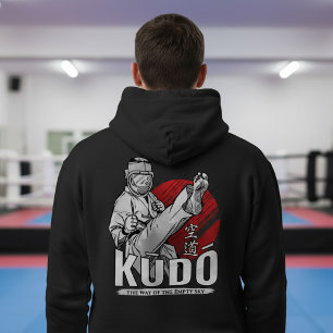 Kudo Martial Art - Vechters en Kanji-ontwerp Hoodie