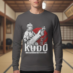 Kudo Martial Art - Vechters en Kanji-ontwerp T-shirt