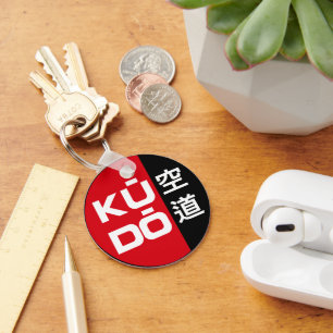 Kudo – Minimaal Japans embleem voor vechtsporten Sleutelhanger