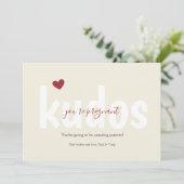 Kudos Je bent een zwangere Kaart van felicitaties (Staand voorkant)