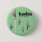 Kudos® Superheld Ronde Button 5,7 Cm (Voorkant)