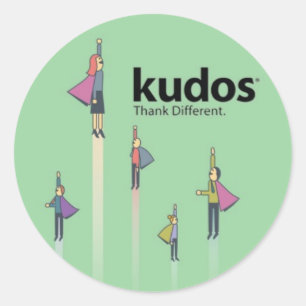 Kudos® Superhero Ronde Sticker