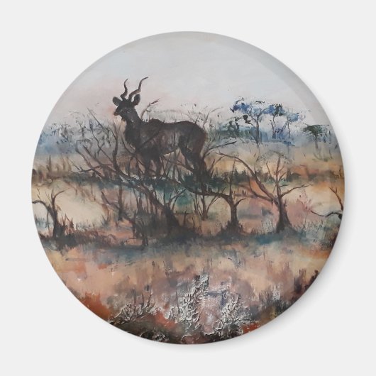 Kudu Bull voor Savannah Magneet (Voorkant)