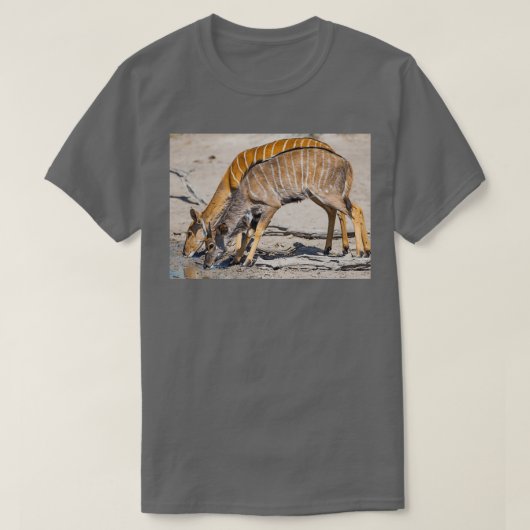 Kudu drinking Long T-shirt (Design voorkant)