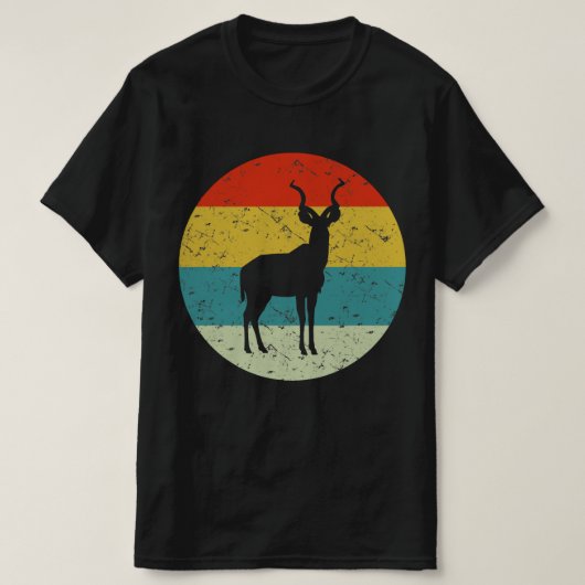 kudu retro  silhouette 70s t-shirt (Design voorkant)