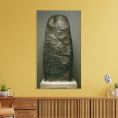 Kudurru of Nazimaruttash, King of Babylon, c.1328- Canvas Afdruk (Insitu (Woonkamer))