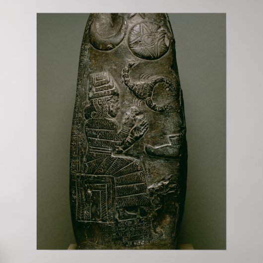Kudurru of Nazimaruttash, King of Babylon, c.1328- Poster (Voorkant)