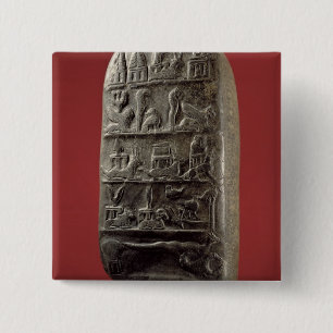 Kudurru van koning Melishikhu II Vierkante Button 5,1 Cm
