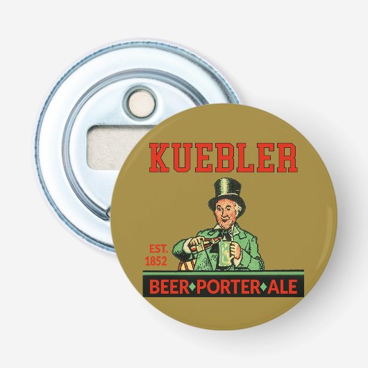 Kuebler Porter Ale Button Flesopener (Voorkant)