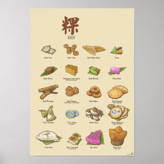 Kueh | 粿 II (A3) Poster (Voorkant)