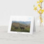 Kuelap, het wenskaart van Peru Kaart (Gele Bloem)