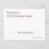 Kuering Celebrards Uitnodiging Briefkaart (Achterkant)