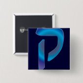 Kuf Vierkante Button 5,1 Cm (Voorkant /achterkant)