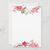 Kuffe kerst florale kreet zonder foto feestdagenkaart (Achterkant)