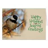 Kuffel met zwarte tand en songbird kerst (Voorkant Horizontaal)