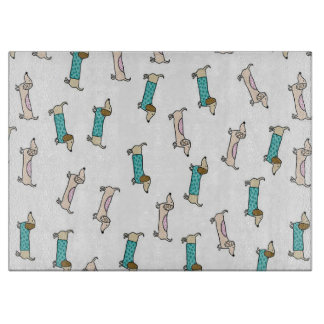 Kuffelkaas van dachshunds snijplank