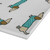 Kuffelkaas van dachshunds snijplank (Hoek)