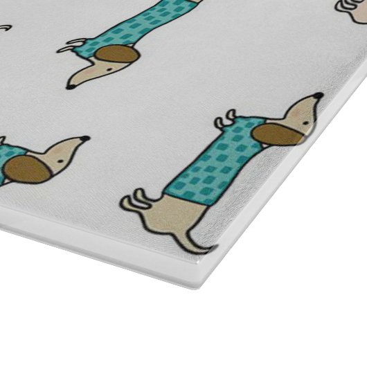 Kuffelkaas van dachshunds snijplank (Hoek)