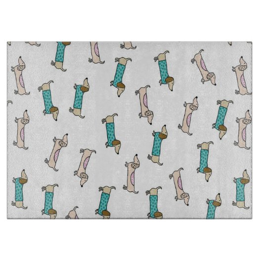 Kuffelkaas van dachshunds snijplank (Voorkant)