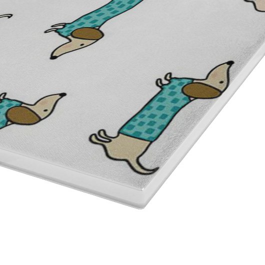 Kuffelkaas van dachshunds snijplank (Hoek)