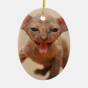 Kuffelkeuk met tong uit keramisch ornament