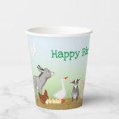 Kuffelkwekerij verjaardagsfeest papieren bekers (Voorkant)