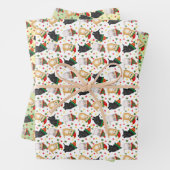 Kuffetjes kerstpapier inpakpapier vel (In situ)