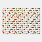 Kuffetjes kerstpapier inpakpapier vel (Voorkant)