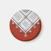 Kufiya and Tatreez Magneet (Voorkant)