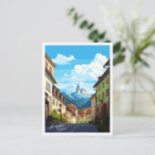 Kufstein Oostenrijk vintage reisillustratie Briefkaart (Staand voorkant)