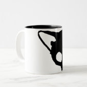 Kuginh™ Black Cat Skull mok (Voorkant links)