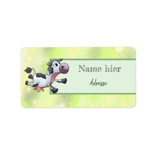 Kuh Adressaufkleber Etiket (Voorkant)