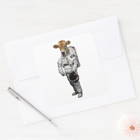Kuh Astronaut Sticker (Envelop)