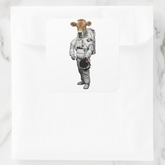 Kuh Astronaut Sticker (Tas)