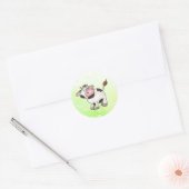 Kuh ronde sticker (Envelop)