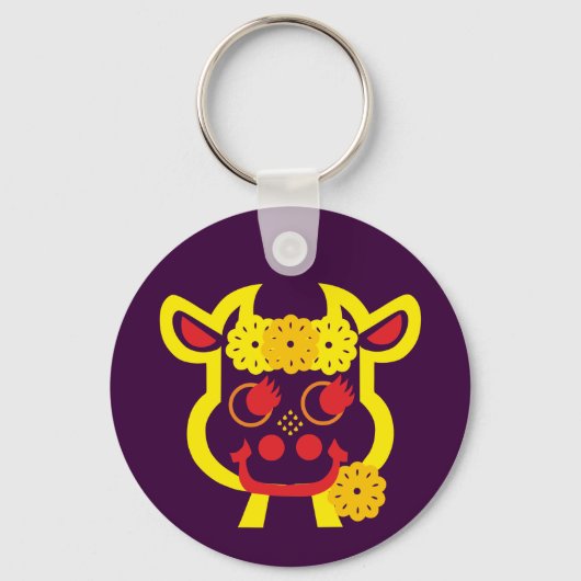 Kuh Schlüsselanhänger Sleutelhanger (Voorkant)