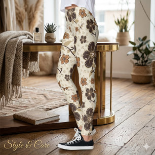 Kühn Abstracte Bloemrijke Capri Broeken – Moderne Leggings