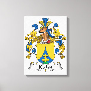 Kuhn Family Crest Canvas Afdruk