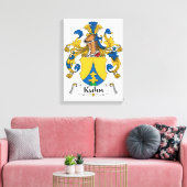 Kuhn Family Crest Canvas Afdruk (Insitu (Woonkamer))