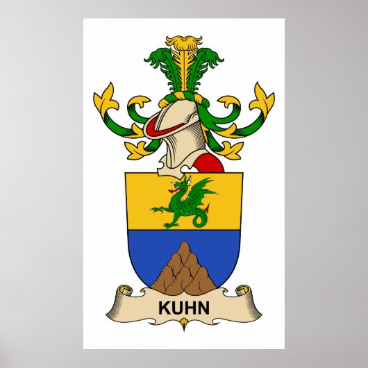 Kuhn Family Crest Poster (Voorkant)