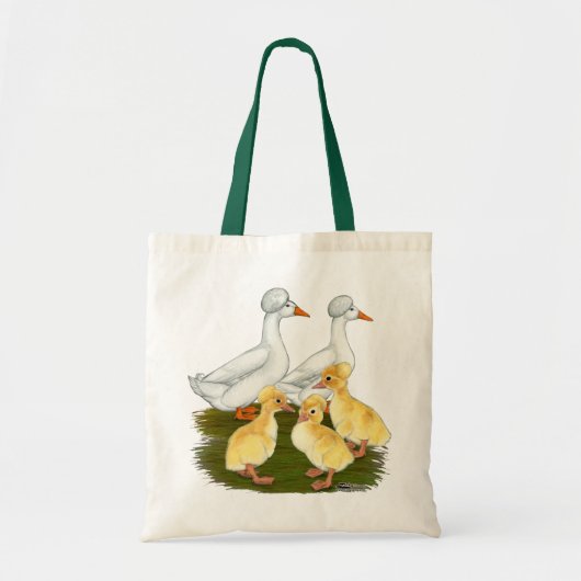 Kuif-eend Familie Tote Bag (Voorkant)