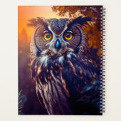 Kuif Owl in Forest Natuur Wildlife Bird Animal Planner (Achterkant)