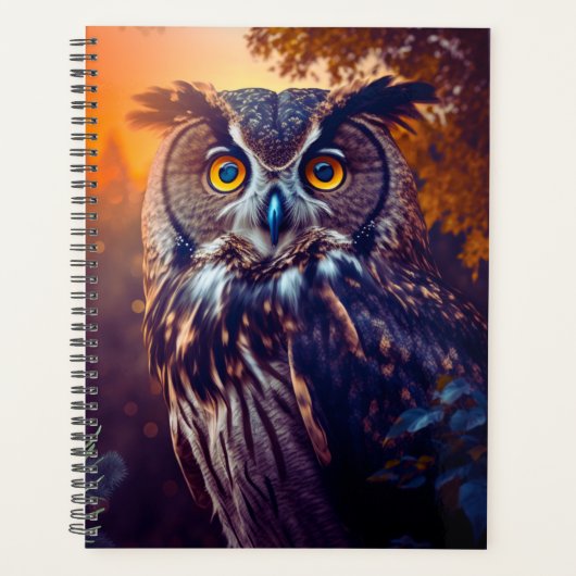 Kuif Owl in Forest Natuur Wildlife Bird Animal Planner (Voorkant)